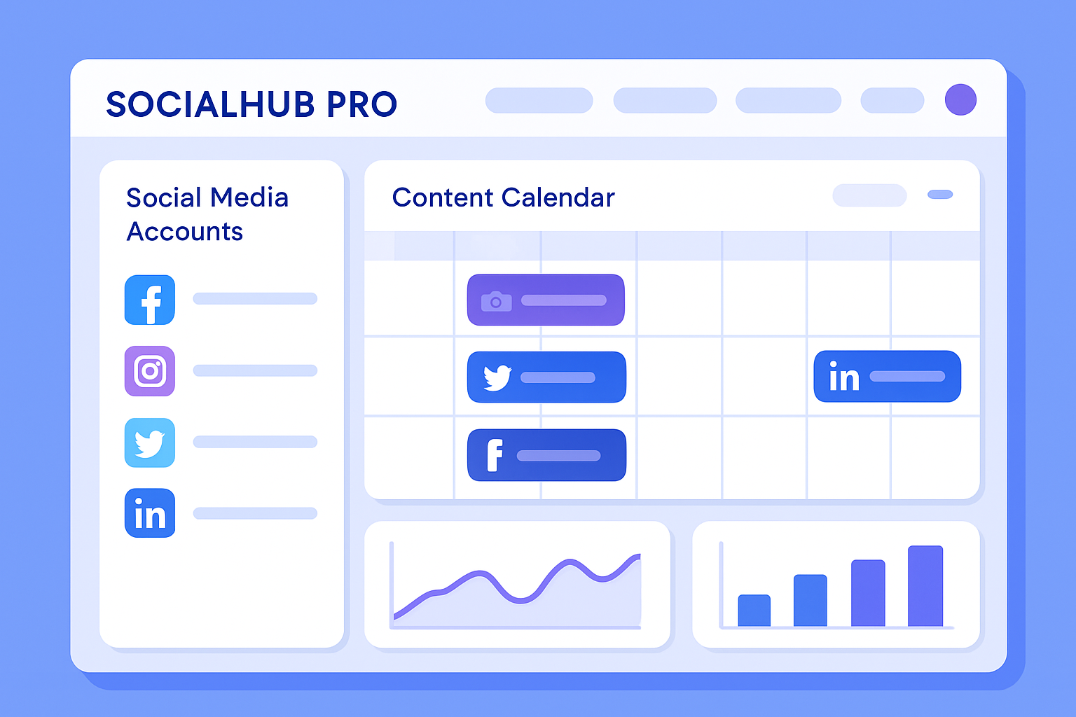 SocialHub Pro Dashboard
